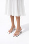 Women's Transparent Tape Heel Slippers - 3