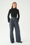 Smoked Double Pleat Detail Belt Piece Trousers 5009 - 7