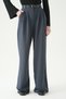 Smoked Double Pleat Detail Belt Piece Trousers 5009 - 3