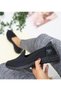Moun Shoes Women's Black Casual Sports Shoes Mother Laceless Comfortable Lightweight Memory - 4