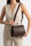 Tn-206 Scholar Women's Shoulder Bag Clip Hand Bag Crossbody Bag Brown - 5