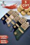 5 Pairs Men's Thermal Winter Lambswool Wool Socks - 2