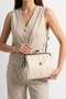 Tn-206 Scholar Women's Shoulder Bag Clip Hand Bag Crossbody Bag Cream - 5