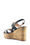 Monsa 5Fx Black Women's Wedge Heel Sandals - 3