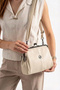 Tn-206 Scholar Women's Shoulder Bag Clip Hand Bag Crossbody Bag Cream - 3