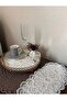 Set of 6 Elegant Lace Tulle Napkins for Coffee Side Serving - 2