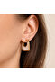 Square Jewelled Steel Earrings