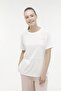 Wl Cindy 11Ck906 3Fx Ecru Women's Short Sleeve T-Shirt - 7
