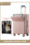 Front Open Carry-On Luggage with Shock-Absorbing Wheel, Hard Shell Suitcase(Pink, 20-Inch)