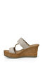 323203.Z 4FX Beige Women's Wedge Heel Slippers - 3