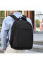 Durable Polyester Backpack Water Resistant Two Way Loader 17-inch Daypack with Built in USB Por - 4