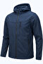 Men's Softshell Coat with Fleece Inside, Water and Wind Resistant Hooded Sports Coat - 5