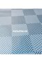 فضي لمّاع رمادي أبيض بنقش مربعات بطانة سميكة قابلة للمسح من مادة PVC الفاخرة مفرش طاولة - 3
