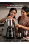 550W Mixer Grinder | 3-Speed + Pulse | Stainless Steel Jars | Heavy Duty | Black - 2