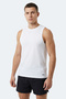 Kulap Men's Sleeveless White T-Shirt