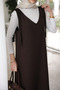 Brown Shoulder Tie Gilet - 5