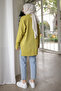 Oil Green Crew Neck Cold Thread Knitwear Tunic - 4