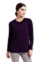 New Season 2024 Simple Pattern Round Neck Regular Fit Mother Combed Cotton Blouse 6380 - 5