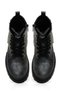 Hally 4Pr Black Girl's Biker Boots - 4