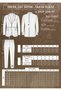 Men's Slim Fit Pointed Collar Dark Navy Blue Vest Suit - 5