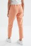 Melon High Waist Comfortable Form Wide Leg Women's Fleece Sweatpants with Pockets - 94623 - 8