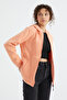 Melon Hooded Zippered Comfortable Form Women's Fleece Sweatshirt - 97233 - 4