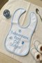 Baby Girl-Boy, My Grandmother Loves Me Very Much, Velcro Fastening, Leak-Proof Baby Bib Blue - 3