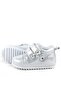 Limpo Genuine Leather Silver Anatomical Baby Girl First Step Shoes - 7