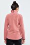 Wild Rose Stand Collar Zip Comfortable Form Women's Fleece Sweatshirt - 97173 - 7