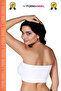 Women's Bandeo Seamless Gathering Basic Knitted Seamless Padless Bandeo Bustier Set of 2 - 2