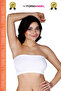 Women's Bandeo Seamless Gathering Basic Knitted Seamless Padless Bandeo Bustier Set of 2 - 4