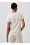 Logo T-Shirt 729555 V-Gap Ss Clsc Tee Women's T-Shirt Beige - 5