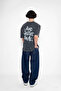 Metallica And Justice For All Printed Oversized Unisex Washed Black T-Shirt - 6