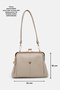Women's Mink Clip-On Multi-Compartment Soft Leather Hand, Shoulder and Crossbody Bag - 2