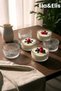 Ela&Elis Varell Glass Snack Bowl – Set of 6 Snack Bowls & Presentation Bowls