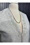Steel Mesh Collar Embroidered Mother's Vest with Agraflas Ecru - 2