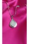Steel Silver Color Drop Shape Stone Women's Necklace – Elegant Thin Chain with a Sparkling Stylish Design - 3