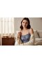 Blue Lace Piece Bustier, Blue Strapless Cropped, Strapless Bralet, Lace Cropped - 2