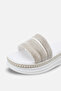 Cindy Three-Striped Stone Slippers - 4