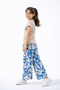 Girl's Short Sleeve Set Cotton Pieces Printed Summer Set (Bottom and Top) - 3