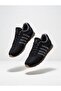 Men's Black Casual Comfortable Soft Sole Lightweight Stretchy Walking Sneakers Lace-Up Athletic Shoes