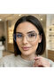 Cat Eye Mety Blue Light Protection Blue Block Screen Glasses
