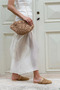 Best Brown Knitted Belt Detail Flat Sole Women's Slippers - 4