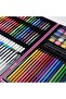 Premium Deluxe Art Set with Aluminum Case Drawing & Painting Kit for Kids 128 Pcs - 6