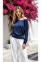 Women's Boat Neck Blouse Sweatshirt