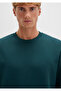 Crew Neck Green Sweatshirt 0S10421-71929 - 5