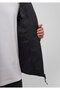 معطف أسود قابل للنفخ بغطاء للرأس 0110349-900 - 5