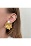 Dual-Use Oyster Pearl Anti-Tarnish Steel Gold Earrings