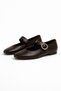 Viena Women's Patent Leather Lightweight Comfortable Sole Stylish Buckled Capsule Daily Office Holiday Ballet Flats Shoes - 4