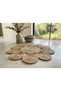 Liva 50 cm Jute Wicker Rope Living Room Kitchen Table Coffee Table Cover - 3